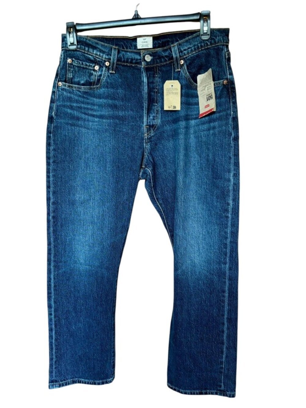 NEW!!! LEVI’S WOMENS 501 CURVE BLUE DENIM JEANS - SIZE 32”